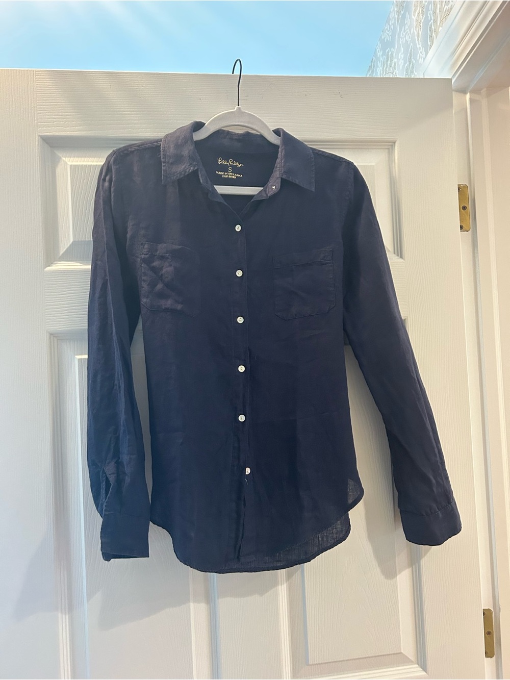 Rails Navy Button-Down Women's Shirt